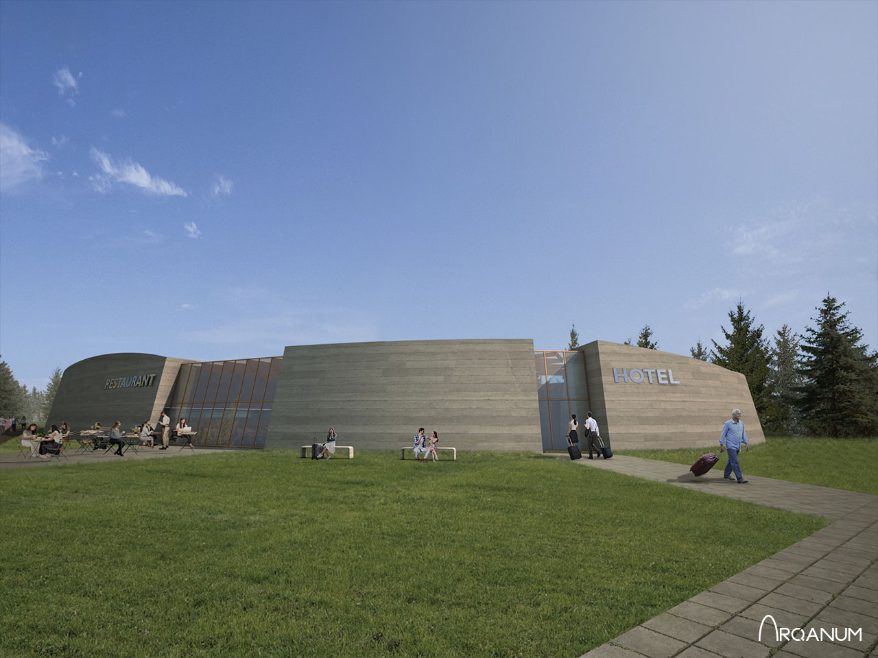 Hotel en Rovaniemi, entrada